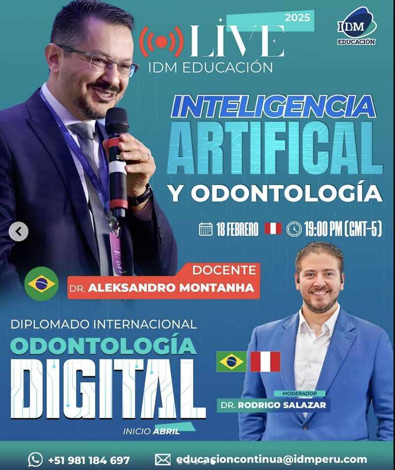 Aleksandro Montanha · IA e Odontologia · IDM Educación, 2025